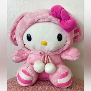 Hello Kitty Plush in Pink Bunny Outfit